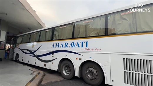 1.1K views · 36 reactions | APSRTC AMARAVATHI Super Luxury Volvo B11R Multi Axle AC Seater Bus Journey | 200Journeys | Facebook
