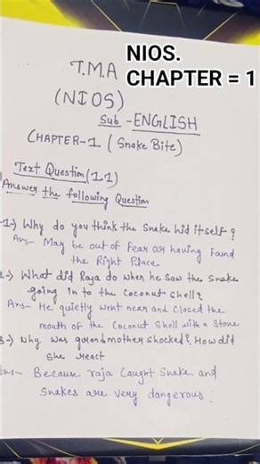 NIOS open learning Class10, subject english chapter 1
