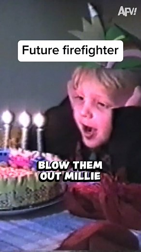 Only YOU can prevent birthday fires 🎂 #birthday #fail #fire #afv | AFV Classics