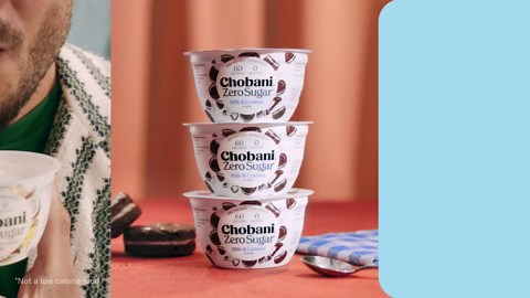 Chobani® Zero Sugar* Cookies & Cream 5.3oz