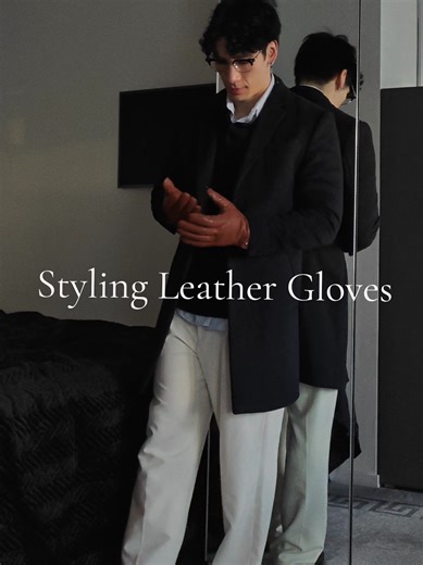 Styling Leather Gloves for Korean Men's Fashion