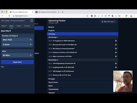 OddAlerts Beta: Creating In-Play Alerts Walkthrough