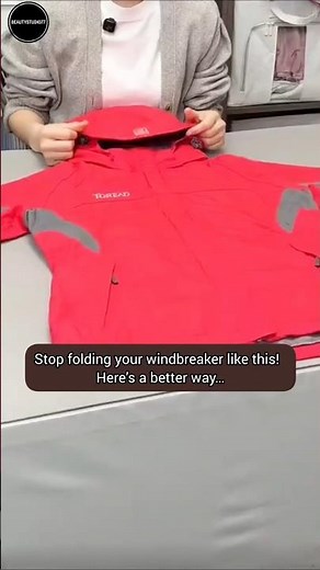Fold a Windproof Jacket in Seconds