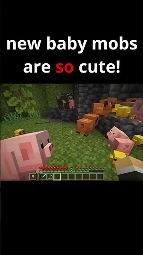 baby mobs are too adorable #minecraft #cute