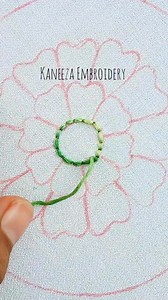 507K views · 4.1K reactions | How yo embroider raised cup stitch #flowerembroidery #embroidery | Kaneeza Embroidery | Facebook