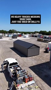 🚛 Shed Mule in Action! This little machine makes a big difference when it comes to delivering your building 👇 ✅ Fits in Tight Spaces – It can go where trucks can’t, making backyard deliveries a breeze. ✅ Minimizes Yard Damage – With wide tires and a lightweight frame, it leaves minimal marks on your property. ✅ Handles Rough Terrain – Uneven ground, slopes, or gravel? No problem. The shed mule keeps things stable. ✅ Protects Your Building – Smooth, controlled movement means less risk of bumps,