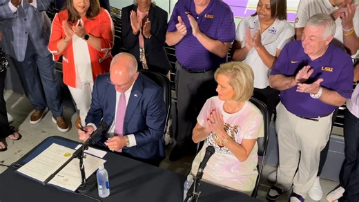 'Memories': Kim Mulkey moved as governor signs LSU women's basketball NCAA title license plate bill