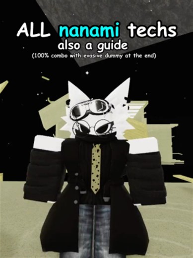 Nanami low cortisol guy techs Roblox PvP tips