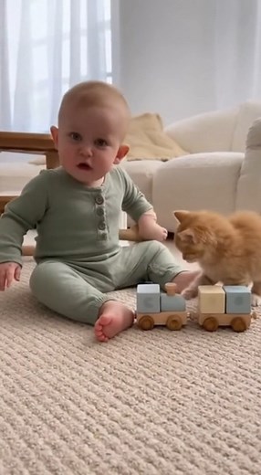 Watch this adorable baby and kitten melt everyone’s heart ❤️ Their innocent friendship shows the true meaning of love, joy, and purity 🐱👶 Every smile, every cuddle, and every tiny meow will make your day better 💖 Follow Animal Lover for more heart-touching, cute, and funny animal moments 🐾🌿 #babywithkitten #cuteanimals #animallover #Heartwarming #AdorablePets #viralvideochallenge #babyandkitten #purelove #cutebaby #kittenloversfeatures #funnyanimals #innocentlove #animalbonding #loveanimals