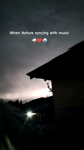 Nature syncing with music🌨✨❤ #nature #thunderstorm #music #explore
