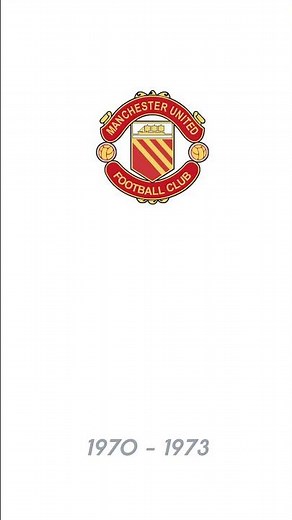 Evolution of Manchester United Logo: From Train to Crest! #manutd #manchesterunited #premierleague