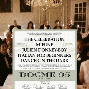 DOGME 95 📹 Now playing on the Criterion Channel! https://bit.ly/41C61Ja Celebrate the 30th anniversary of the provocative film movement that sought to liberate filmmaking from convention and usher cinema into a new century. Watch a sampling of Dogme's defining entries—such as Thomas Vinterbeg's THE CELEBRATION and Harmony Korine's JULIEN DONKEY-BOY—as well as Lars von Trier’s visionary post-Dogme musical DANCER IN THE DARK. | The Criterion Collection
