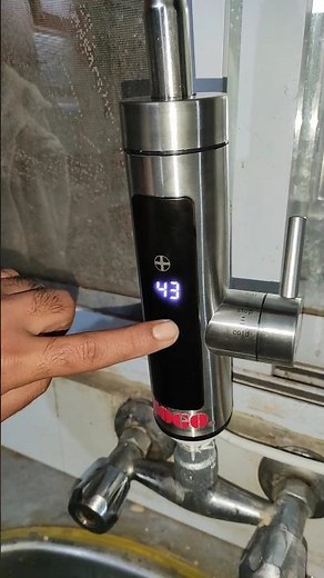 Instant Electric Water Heating Tap by alladin.pk #waterheater #winter