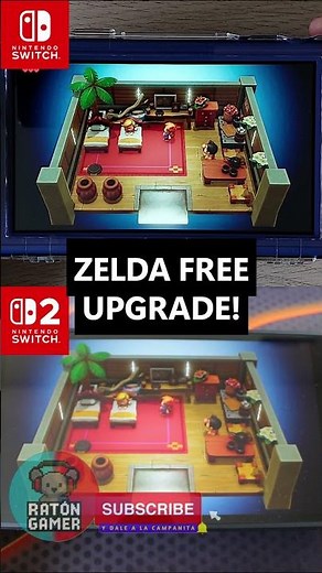 Zelda Links Awakening Comparison Nintendo Switch 1 vs Switch 2 #nintendo #gaming