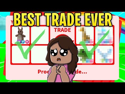 I traded my MEGA NEON KANGAROO for this.......(adopt me rich server)