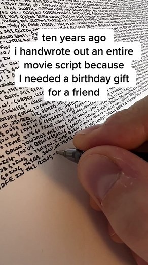 Handwritten Movie Scripts as Unique Gifts | Movie Art by Mike Matola