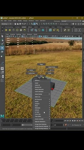 Maya 2023 Tutorials - How to Create Realistic Shadow in Maya using Arnold Shadow Matte Material
