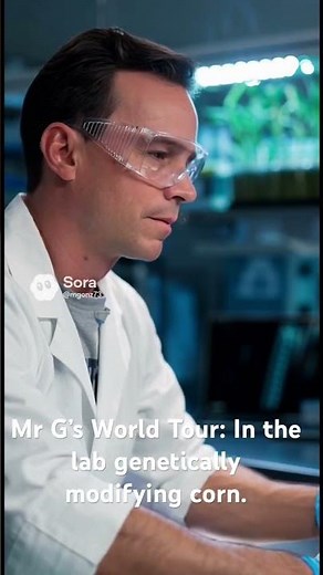 Mr. G’s World Tour: In the lab learning how to genetically modify corn.