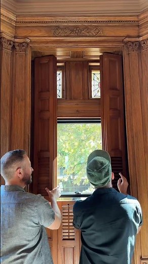 in awe of these original restored shutters #window #old #restoration #inspo #design
