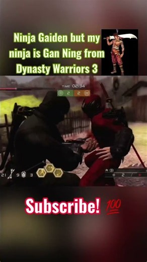 Ninja Gaiden 3 Razors Edge but my ninja is Gan Ning from Dynasty Warriors 3