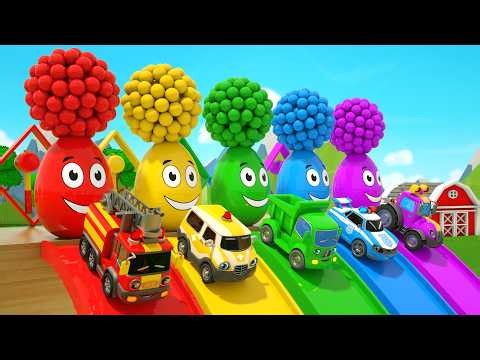 Soothing songs for toddlers | Learning colors for toddlers (Eggs Balls Cars for toddlers) Kids Songs