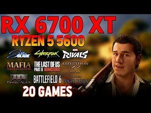 RX 6700 XT & Ryzen 5 5600 Performance Test | 20 Game FPS Benchmarks 2025