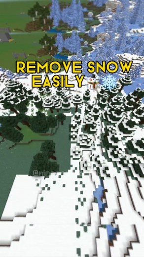 MB.35 on Instagram: "Minecraft Commandblock command for beginners! Remove snow easily!☃️❄️ Follow: @minecraft.builds35 & on tik tok / Youtube #minecraft #minecraftcommandblock #minecraftdaily #minecrafttutorial #minecraftcommands #minecraftedit #minecraftbuildings #minecraftbuild #minecraftmeme"