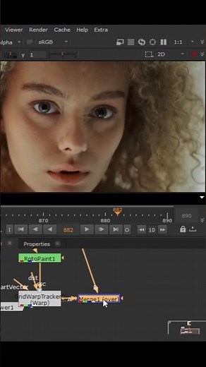 Nuke Quick Tip: Matchmove and Stabilize in Gridwarp Tracker #nuke #foundry #compositing #tracking
