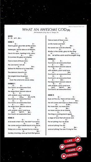 What an Awesome God (Phil Wickham) CHORDS #worshipmusic #philwickham #christianmusic #chords