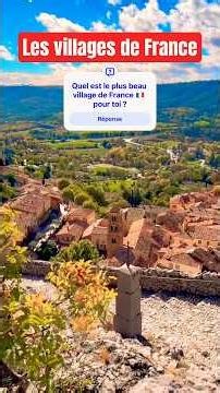 The most beautiful village in France