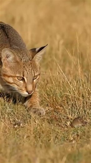 Skilled Wild Cat Hunting a Mouse 🐱🐭 Incredible Precision & Instincts
