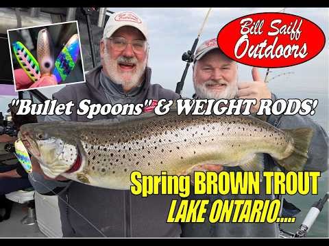 Lake Ontario Brown Trout -Bullet Spoons and Weight Rods!
