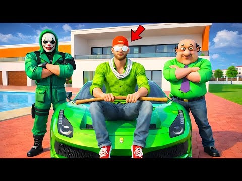 😱 Jack Green Gang Fight with Blue Gang in Indian Theft Aura Simulator 🔥🤩 Aryan Gamerz