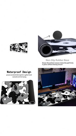 Abstract Pattern Mouse Pad, Rectangle Gaming Mouse Pad, Non-Slip Rubber Base, Decorative Desk Mat for Home Office, Durable & Stylish Design #waterproofmattresscover #gamingdesk #waterproofmatressprotector #babyplaymat #extracushionkitchenmats #moppingmusthaves #computerdeskmat #homeflooring #graphicsweatshirts #sleekdesign