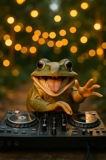 🎧🐸💿 You’ve never seen a frog drop beats like this!
