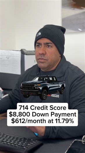 South Jersey Motor Trends on Instagram: "714 credit score with an $8,800 down payment gets approved at 11.79% with a $612/month payment #bts #behindthescenes #dealershiplife"