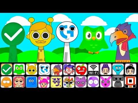 🔥 NEW Sprunki OCs Characters – Checkmark, Samson (Simon's Dad), Logitech, Duolingo, Pango