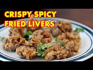 SOUTHERN CRISPY SPICY FRIED LIVERS|CHICKEN LIVERS FRYING RECIPE| HOW TO COOK CHICKEN LIVER