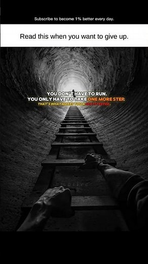 ONE MORE STEP || (1% everyday) #motivation #inspiration #selfgrowth #stayfocused #nextstepper