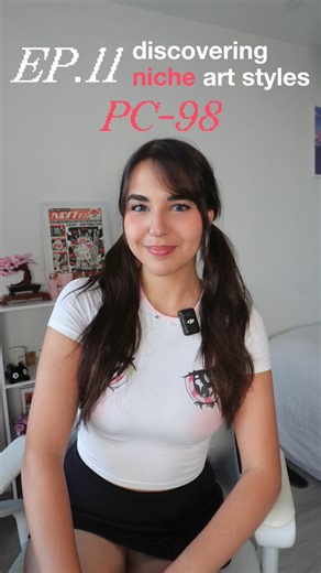 Kelly Badak on Instagram: "Ep.12 → PC-98 🖥️ This art style came from the NEC PC-9800, a 90s Japanese computer that shaped the look of early visual novels. Limited color palettes, pixel by pixel shading, and dithered gradients give it the highly detailed anime look we know and love :3 Which aesthetic should I do next?"