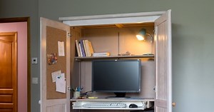 Transformer une armoire en bureau