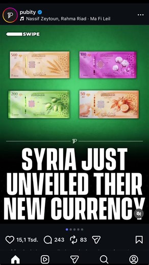 Syrien Enthüllt Neue Währung und Geldscheine