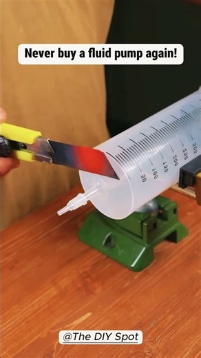 Never Buy a Fluid Pump Again! 🔧⛽ Clever DIY Syringe Hack #shorts