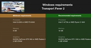 Transport Fever 2 System Requirements — Can I Run Transport Fever 2 on My PC?