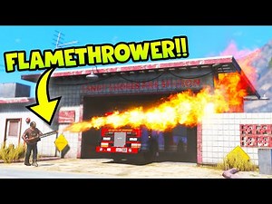 Who's going to put out the Fire Station when it's on FIRE?! (GTA 5 Mods Gameplay)