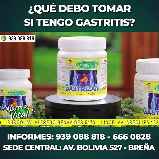 ¿Qué debo tomar si tengo Gastritis? #medicinanatural #salud #gastritis #NaturaVital #TipsDeSalud | Natura Vital
