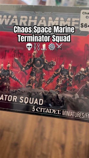 Warhammer 40K Chaos Space Marines Terminator Squad #miniaturepainter #warhammer40k #40k