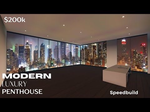Bloxburg | Modern Luxury Penthouse | Speedbuild