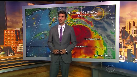 Hurricane Matthew's path