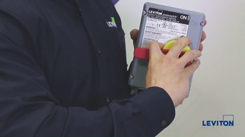 Leviton Non-Fused Powerswitch Safety Disconnect Switch, 30 Amp, 600 Volt, Non-Metallic Enclosure, LDS30-AX